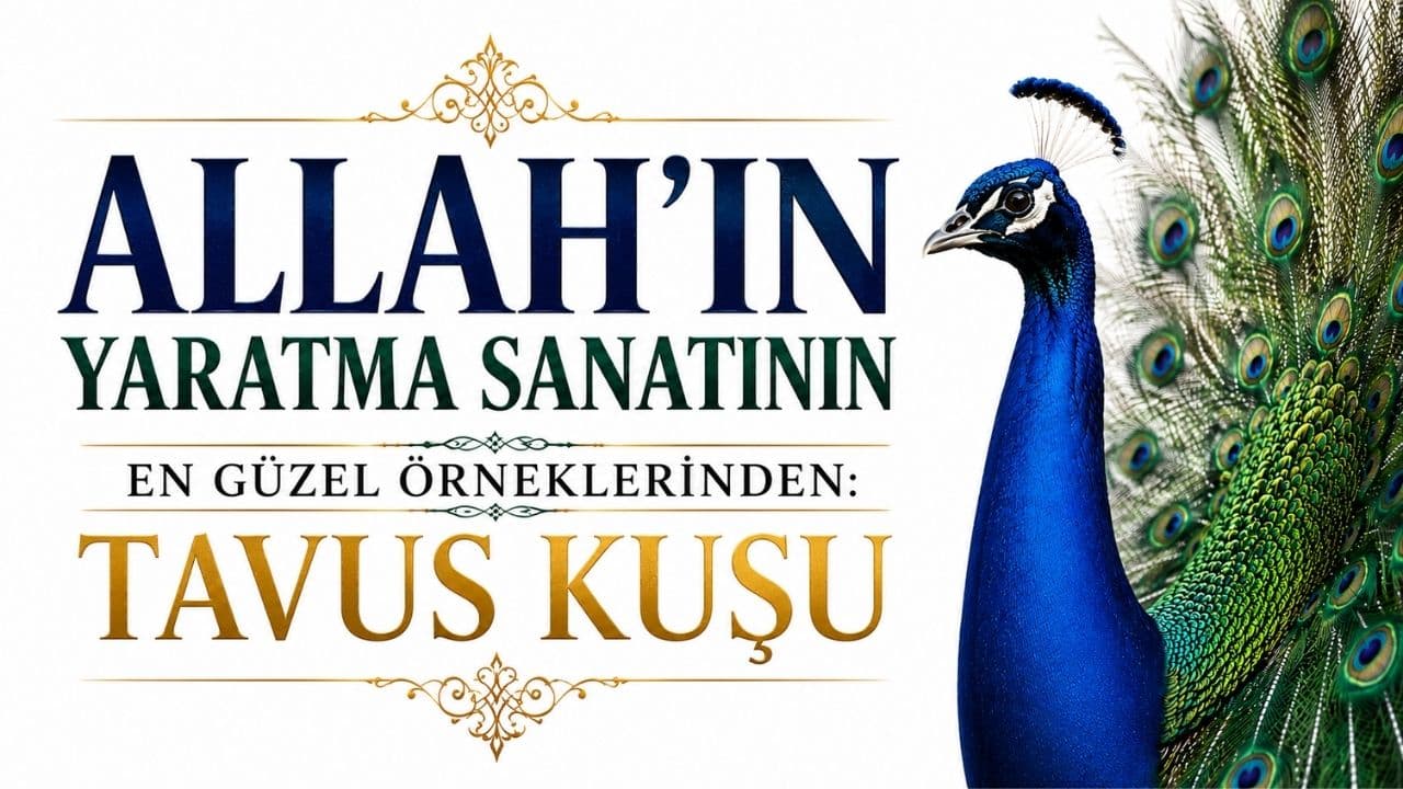 Allah'ın Yaratma Sanatının En Güzel Örneklerinden : Tavus Kuşu