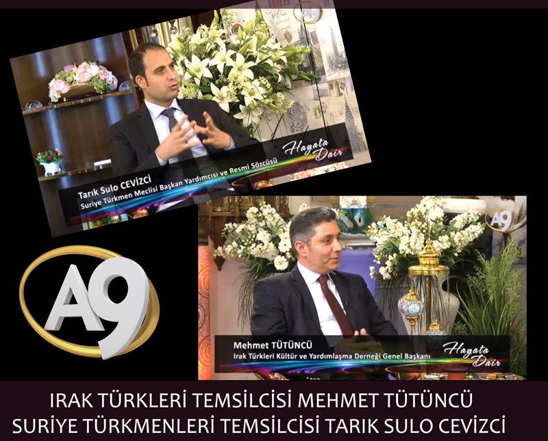 Irak Türkleri temsilcisi Mehmet Tütüncü ve Suriye Türkmenleri temsilcisi Tarık Sulo Cevizci 