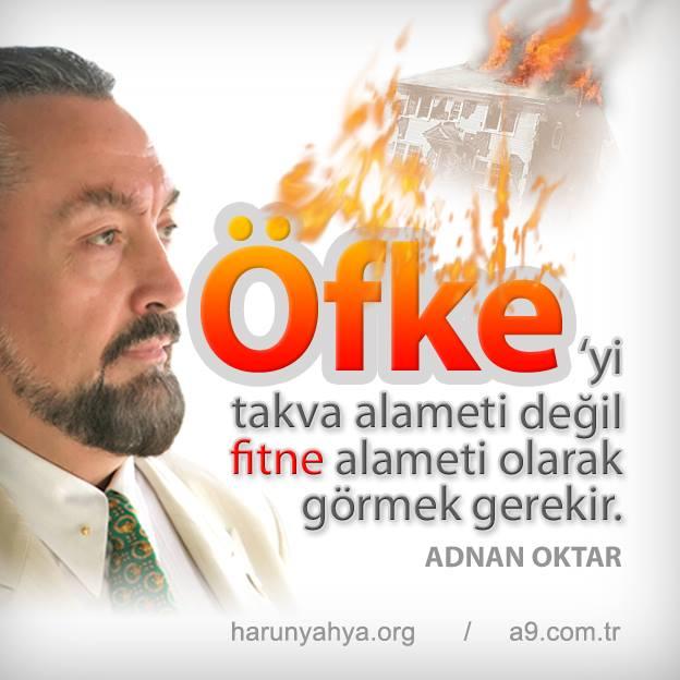 Öfkeyi takva alameti değil, fitne alameti olarak görmek gerekir. 