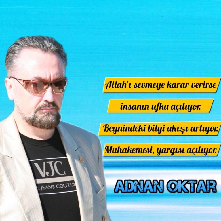 Allah'ı sevmeye karar verirse insanın ufku açılıyor. 