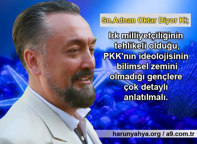 Irk milliyetçiliğinin tehlikeli olduğu, PKK'nın ideolojisinin bilimsel zemini olmadığı gençlere çok detaylı anlatılmalı.