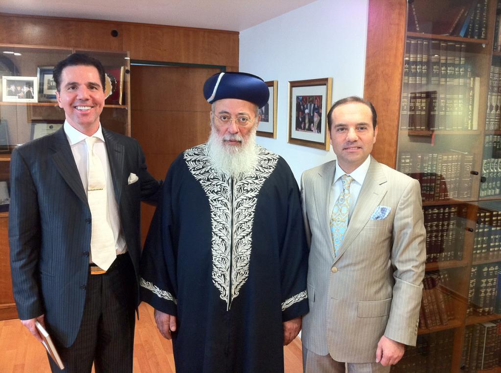 September 14th 2011, Jerusalem – Mr. Adnan Oktar's representatives' meeting with Rabbi Shlomo Moshe Amar, the Sephardi Chief Rabbi of Israel