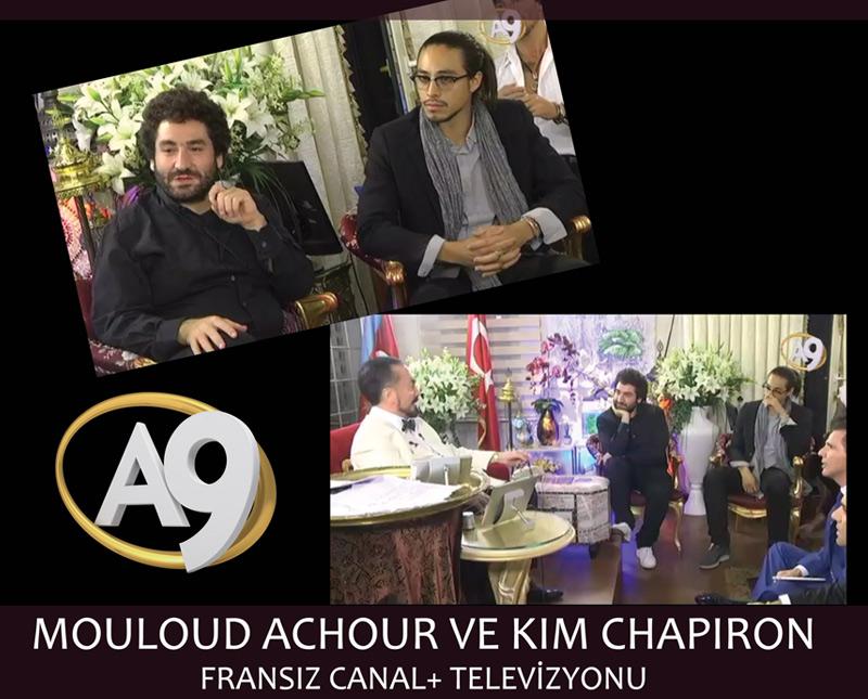 Fransız Canal+ televizyonundan Mouloud Achour ve Kim Chapiron 