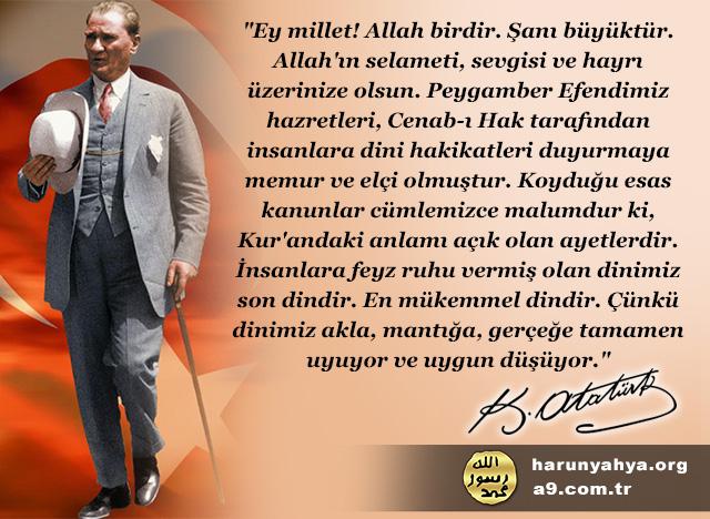Atatürk diyor ki;