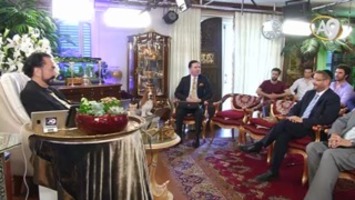 Sn. Adnan Oktar'ın misafiri İsrail’den politikacı Dünya Siyonist Organizasyonunun halkla ilişkiler direktörü Haham Dov Lipman ile sohbeti (21 Haziran 2016)