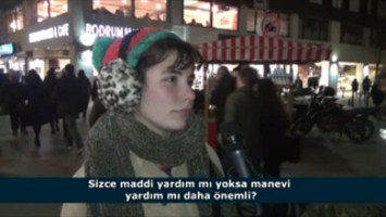 Maddi yardım mı yoksa manevi yardım mı daha önemli?