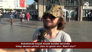 Sokaklarda küçük kitap okuma yerleri olsa nasıl olur? (İzleyici sorusu)