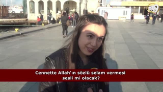 Cennette Allah’ın sözlü selam vermesi sesli mi olacak? (İzleyici sorusu)