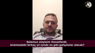 Sizce önümüzdeki birkaç yıl içinde ne gibi gelişmeler olur? (İzleyici sorusu)