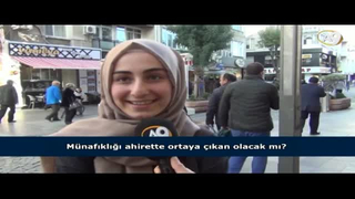 Münafıklığı ahirette ortaya çıkan olacak mı?