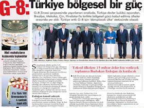 G8 confirms that Turkey is a regional power