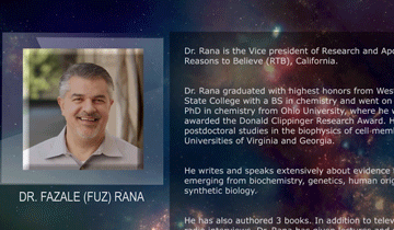 Dr. Fazale (Fuz) Rana, Chemist, Vice President of Research and Apologetics at Reasons to Believe