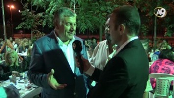 Mayor of Sarıyer Province of Istanbul Sukru Genc is at the Ramadan mail in a church garden