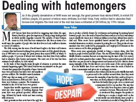 Dealing with hatemongers