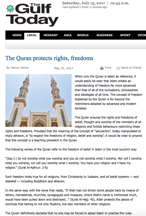 The Quran protects rights, freedoms