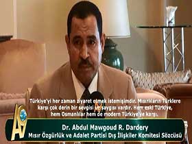 Dr. Abdul Mawgoud R. Dardery, Mısır Özgürlük ve Adalet Partisi Dış İlişkiler Komitesi Sözcüsü