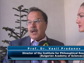 Prof. Dr. Vasil Prodanov, Director of the Institute for Philosophical Research at BAS (Bulgarian Academy of Sciences)