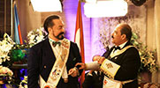 Mr. Adnan Oktar and Victor German Serna, Sovereign Grand Commandor of the Supreme Council of Hispanic North America, from Las Vegas