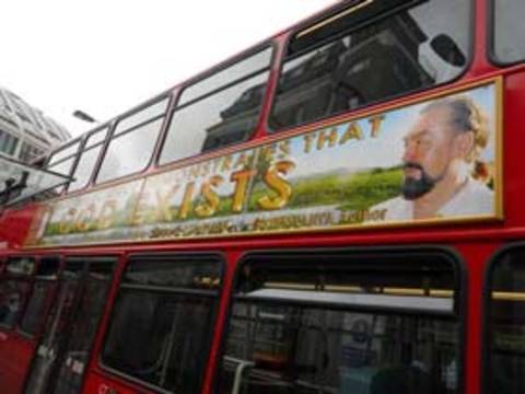 Harun Yahya's Atlas of Creation on London Busses