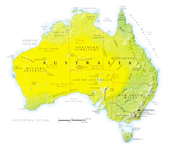 Australia map