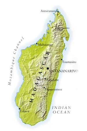 Madagascar map