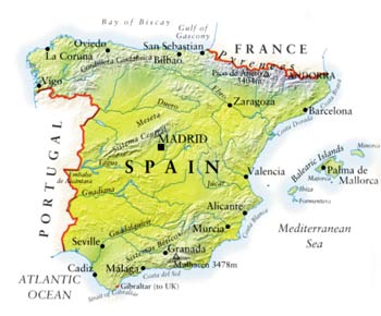 Spain map