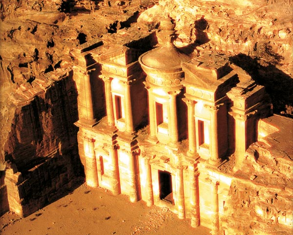 The remains of Petra in Jordan