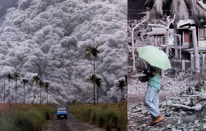 nuages de gaz incandescents, 1991, Mont Pinatubo